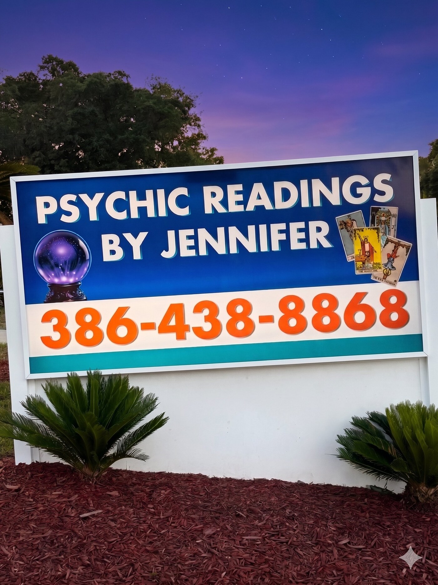 Psychic Readings by Jennifer sign in Lake City Florida